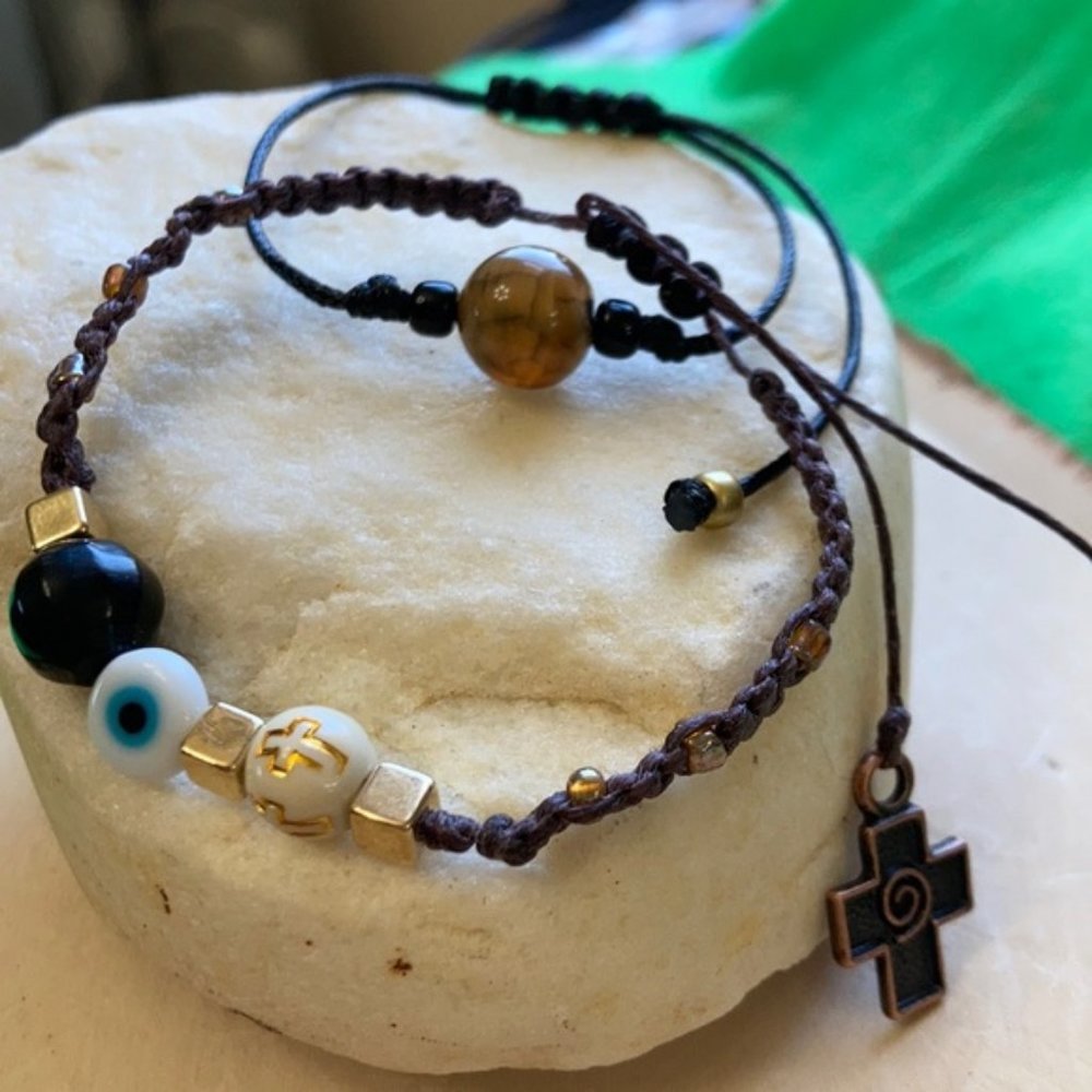 Protection obsidian evileye 🧿 spiritual bracelet - Picture 1 of 10